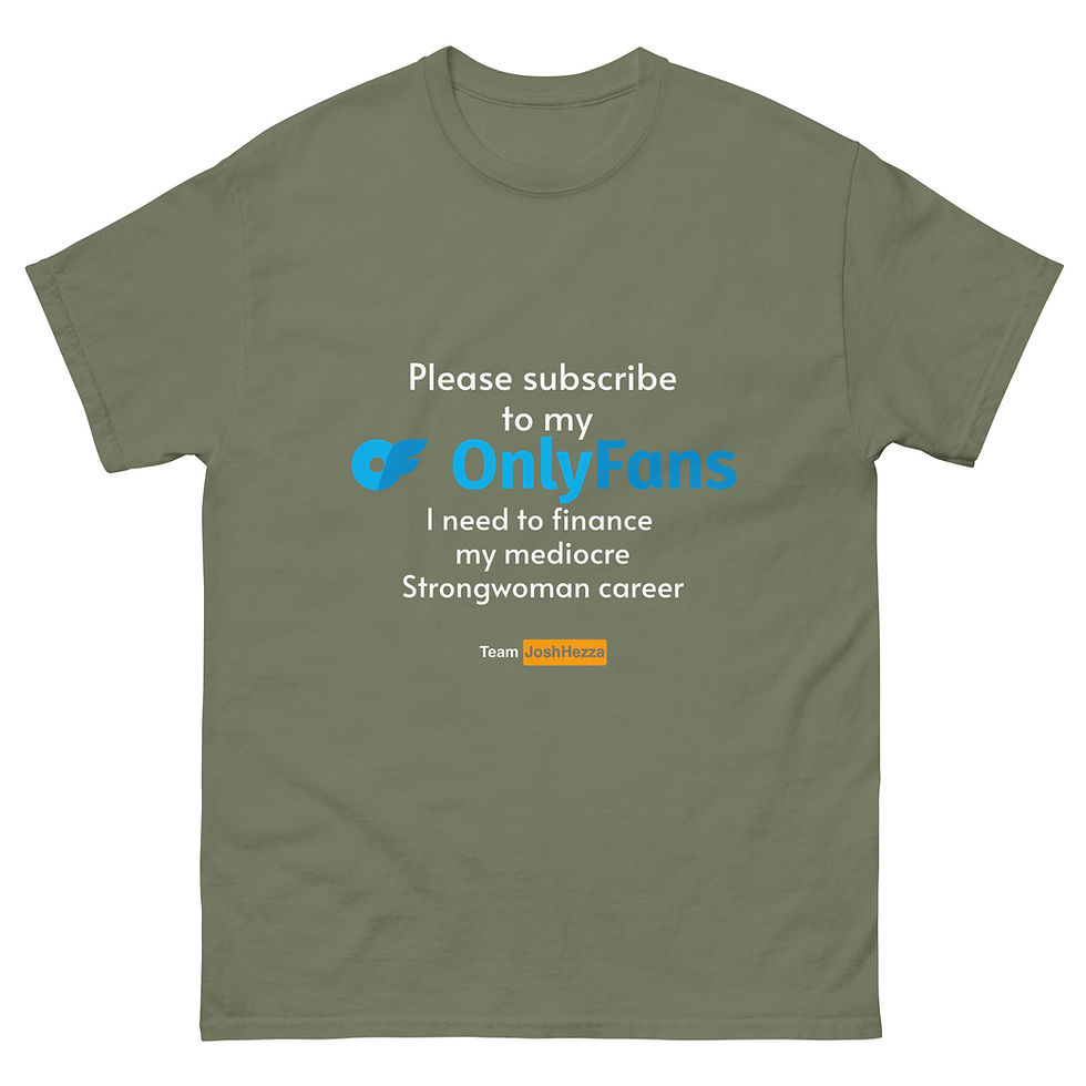 Thumbnail: PLEASE SUBSCRIBE TO MY OF (My Strongwoman) TJH classic tee