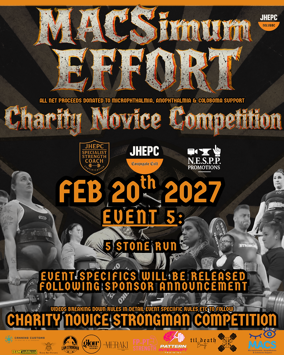 Thumbnail: MACSimum Effort Charity Novice Strongman Competition Entry