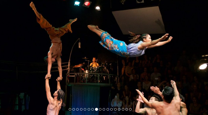 Le spectacle de cirque à Siem Reap