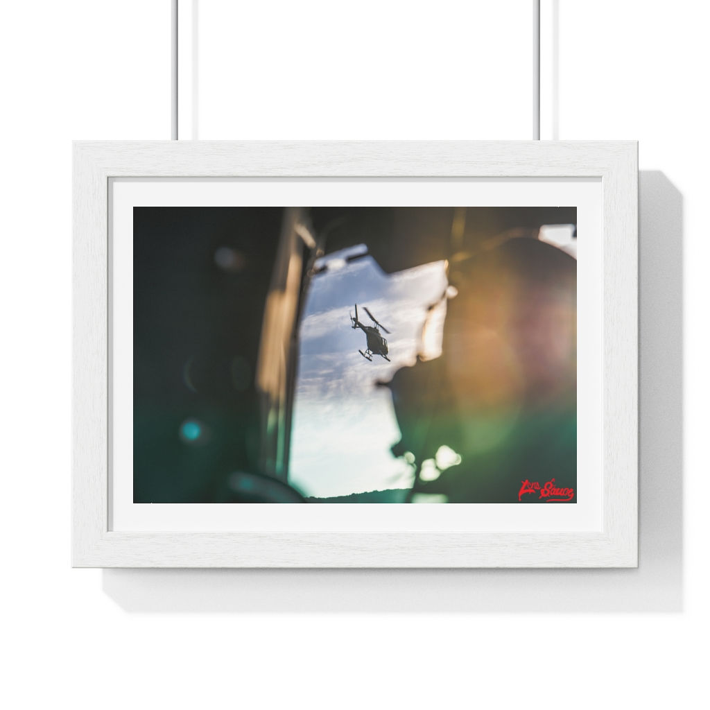 Helicopter Premium Framed Print