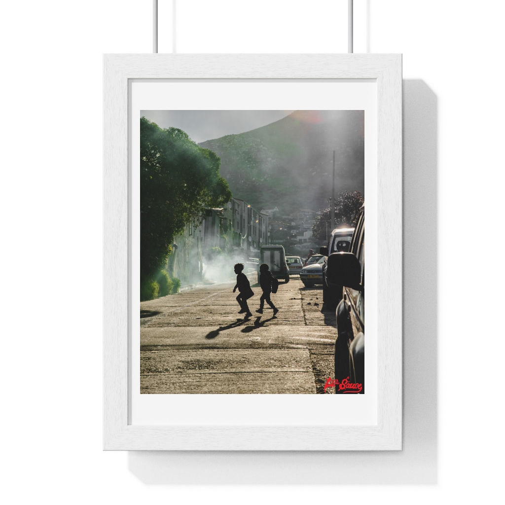 Silhouette Premium Framed Vertical Poster