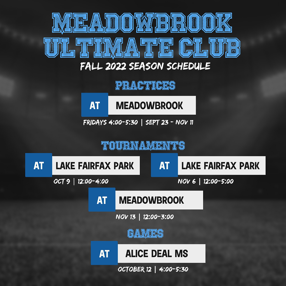 Meadowbrook Ultimate Club | Middle School