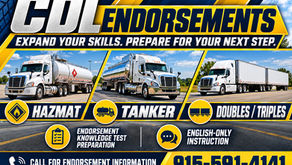 Professional Truck Driving - Endorsments