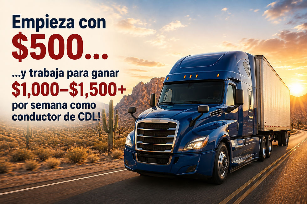 🚛 ENTRENAMIENTO CDL – LICENCIA COMERCIAL CLASE A