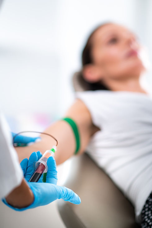 PRP Treatment Drawing Blood for Platelet Rich Plasma Injection, Aesthetic Medicine Treatme