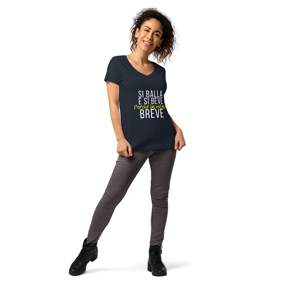 Miniatura: T-shirt a V donna