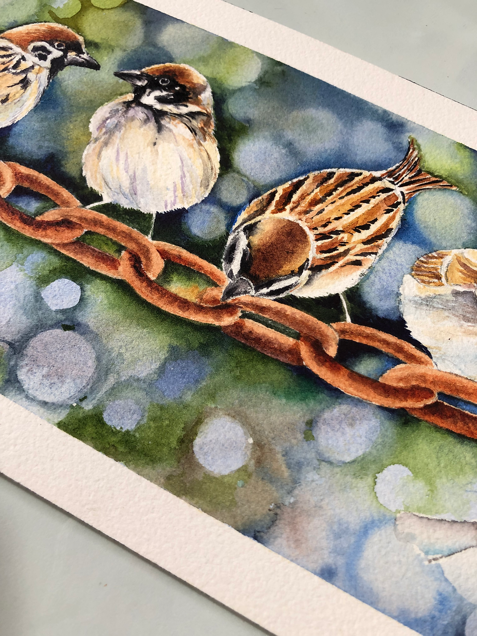Thumbnail: Morning Meeting - An Original Watercolour Painting