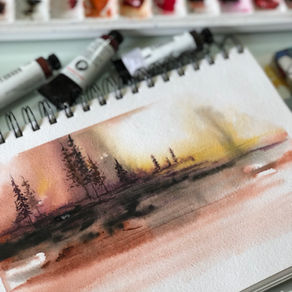 When life got loud, watercolour whispered back — and I listened.