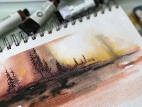 When life got loud, watercolour whispered back — and I listened.