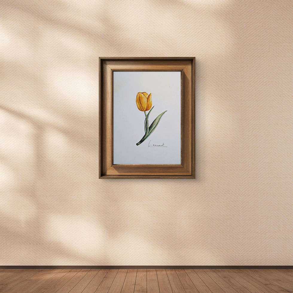Yellow Tulip - Printed Poster - A4 | A3
