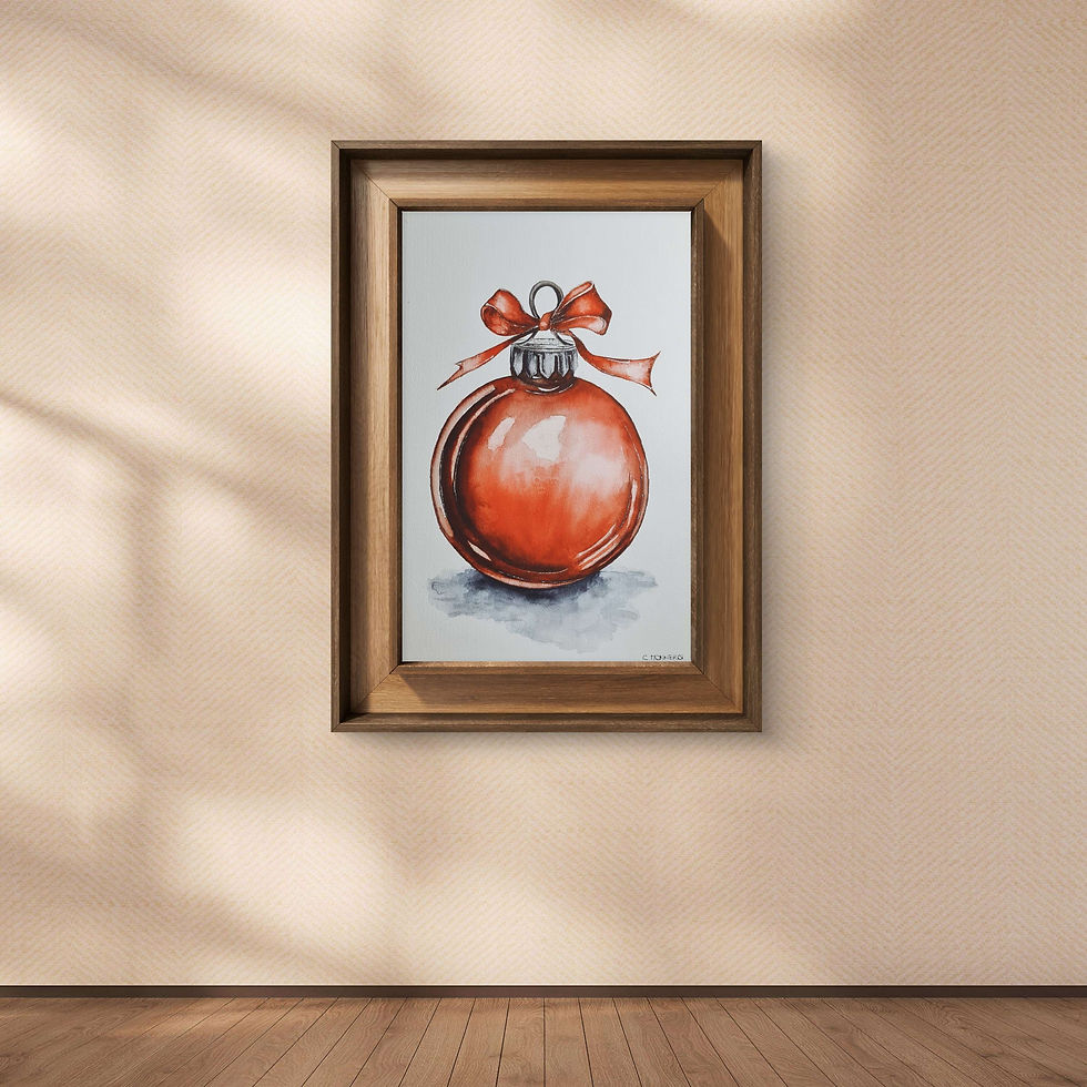 Christmas Ball - Printed Poster - A4 | A3