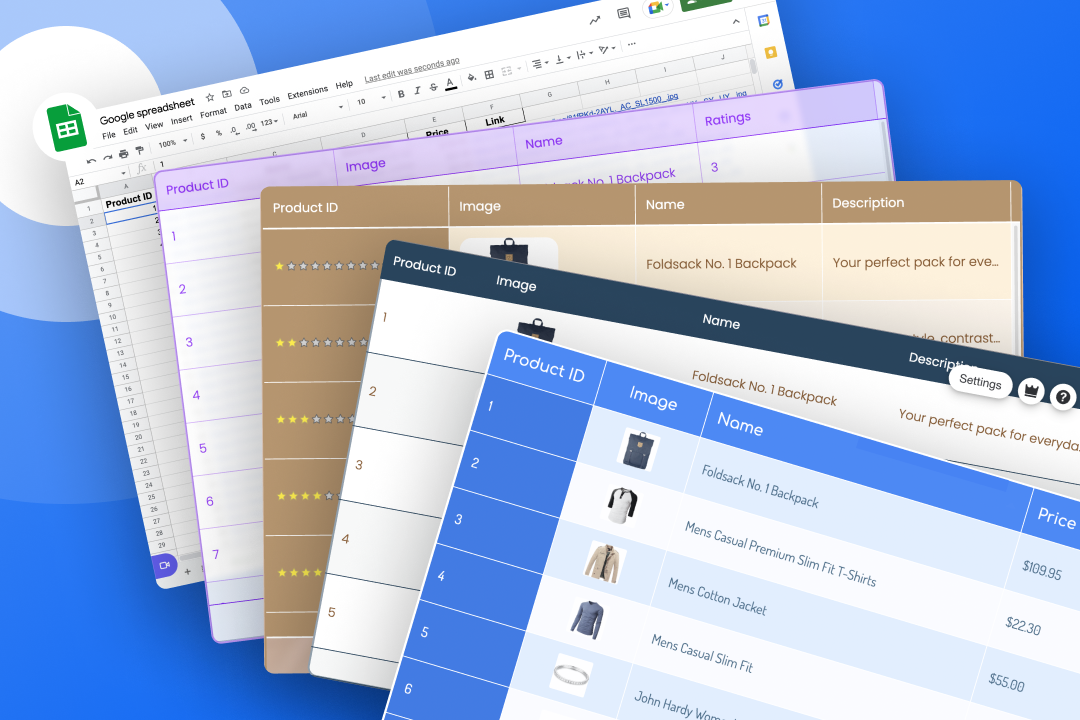 Google Sheets banner