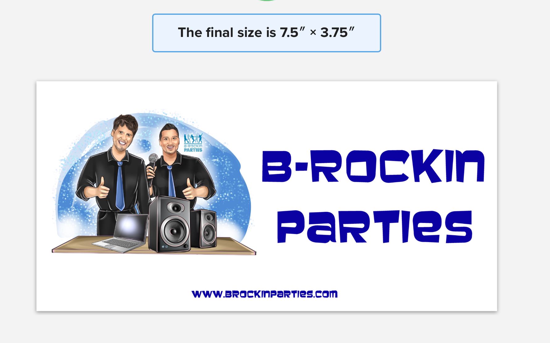 B-Rockin Parties Bumper Sticker