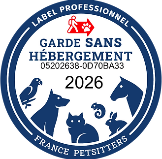 label professionnel 2026 France Petsitters visites à domicile de chiens et chats Grenoble Grésivaudan