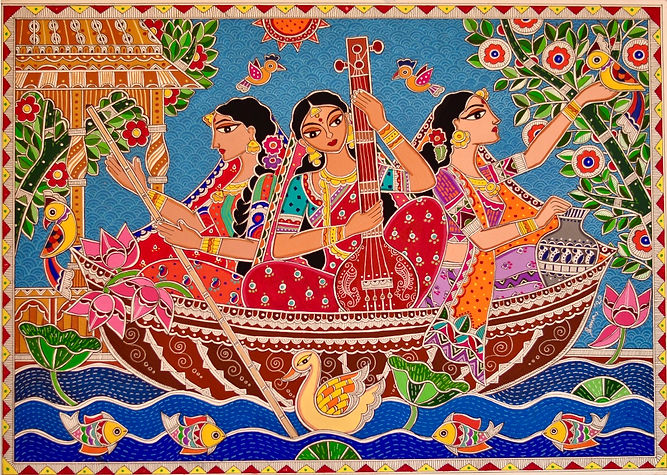 Three friends in a Boat