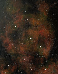 Aries zodiac galaxy painting