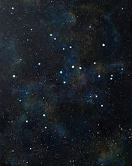 Sagittarius zodiac galaxy painting