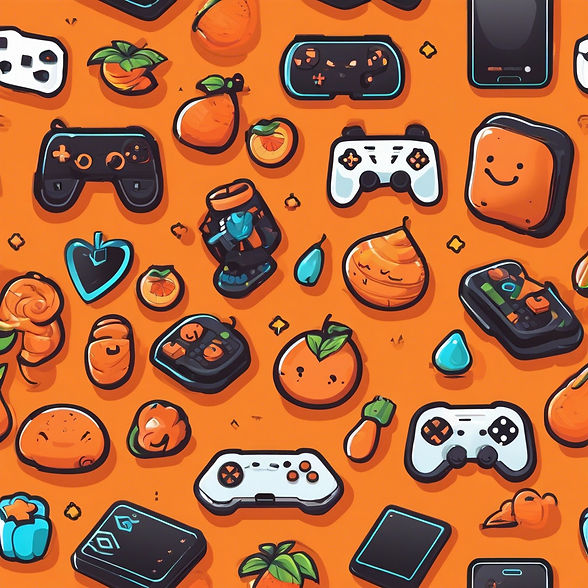Mobile gaming with a healthy happy glow, black and orange friendly.jpg