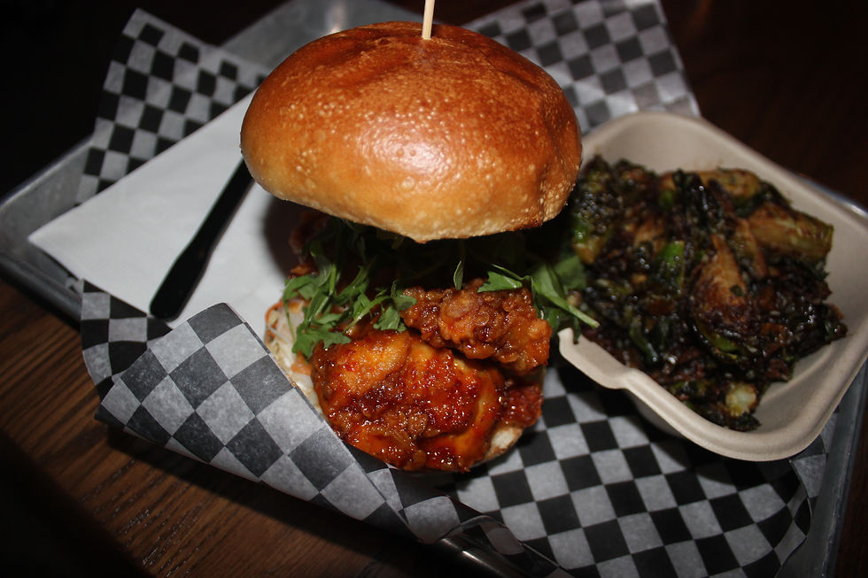 Fried chicken sandwich from Love Chix