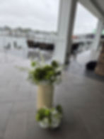 Faux floral rentals Maryland for an outdoor venue.
