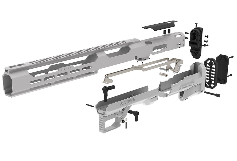 Thumbnail: SRUNA-22 (10/22 bullpup chassis)-WHITE (Limited Version)