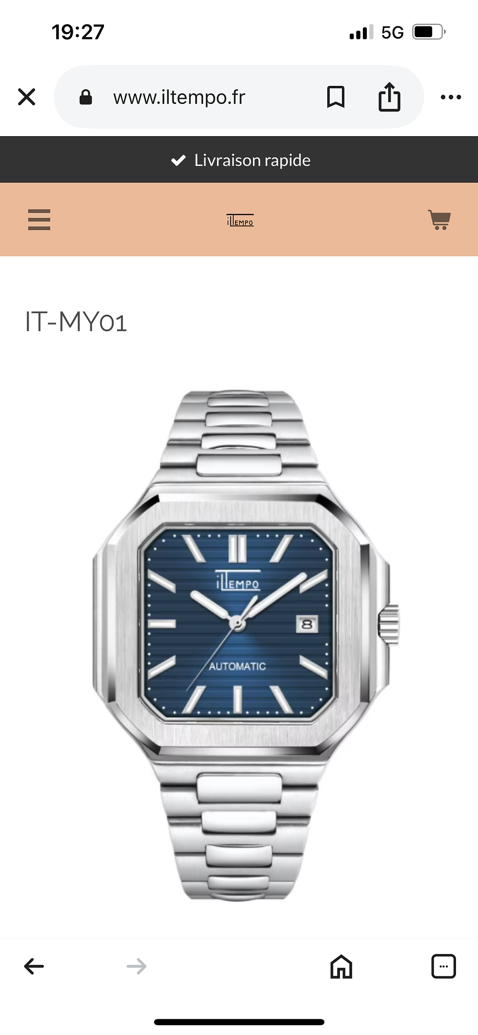 Montre IL TEMPO miyota auto10atm// 410€-15/