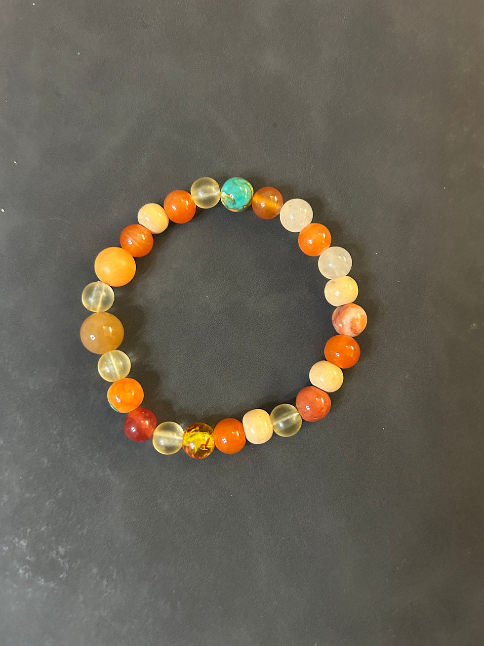 Carnelian and Citrine bracelet