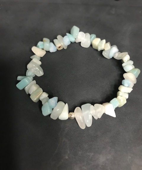 Cool Blue Chalcedony bracelet