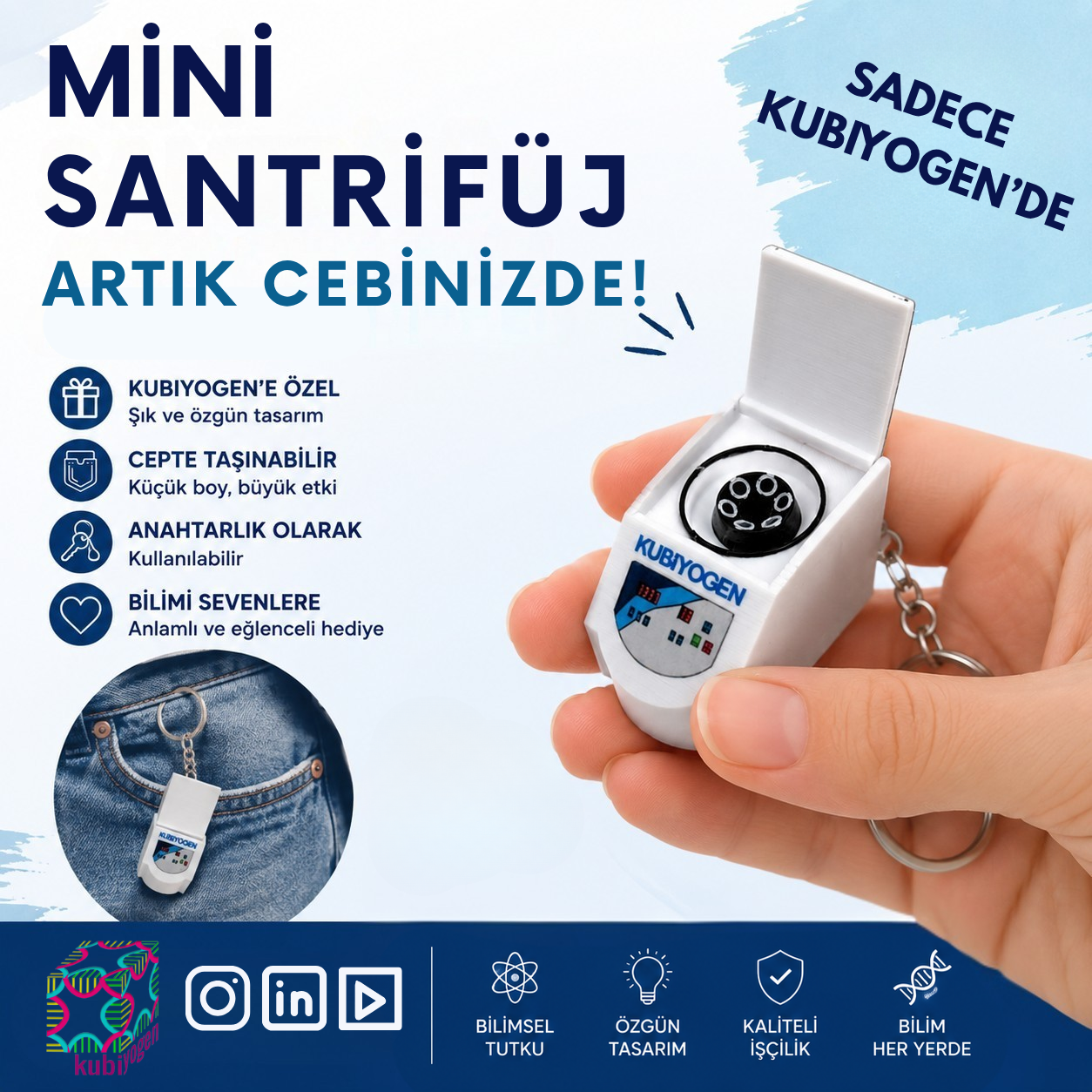 SANTRİFÜJ ANAHTARLIK