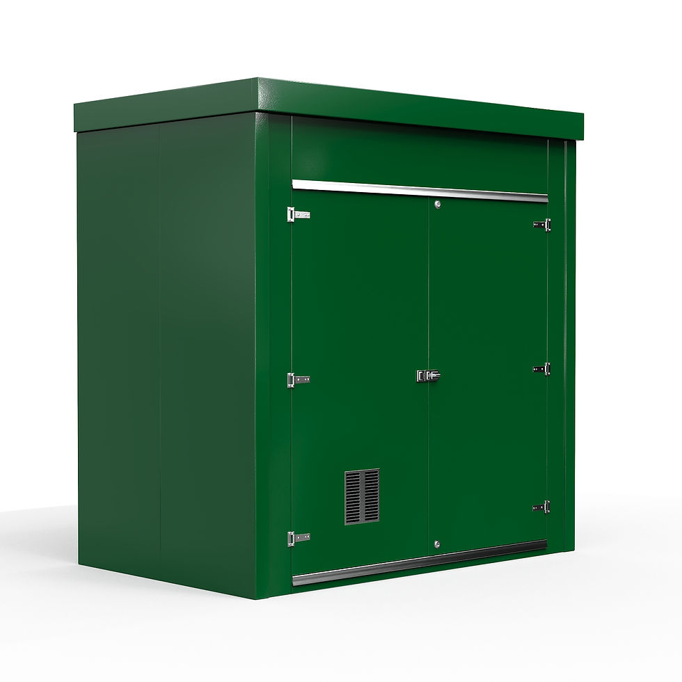 Thumbnail: MODEL: W6 size:W2500mm x D2000mm x H2500mm Electric Enclosure, Kiosk.