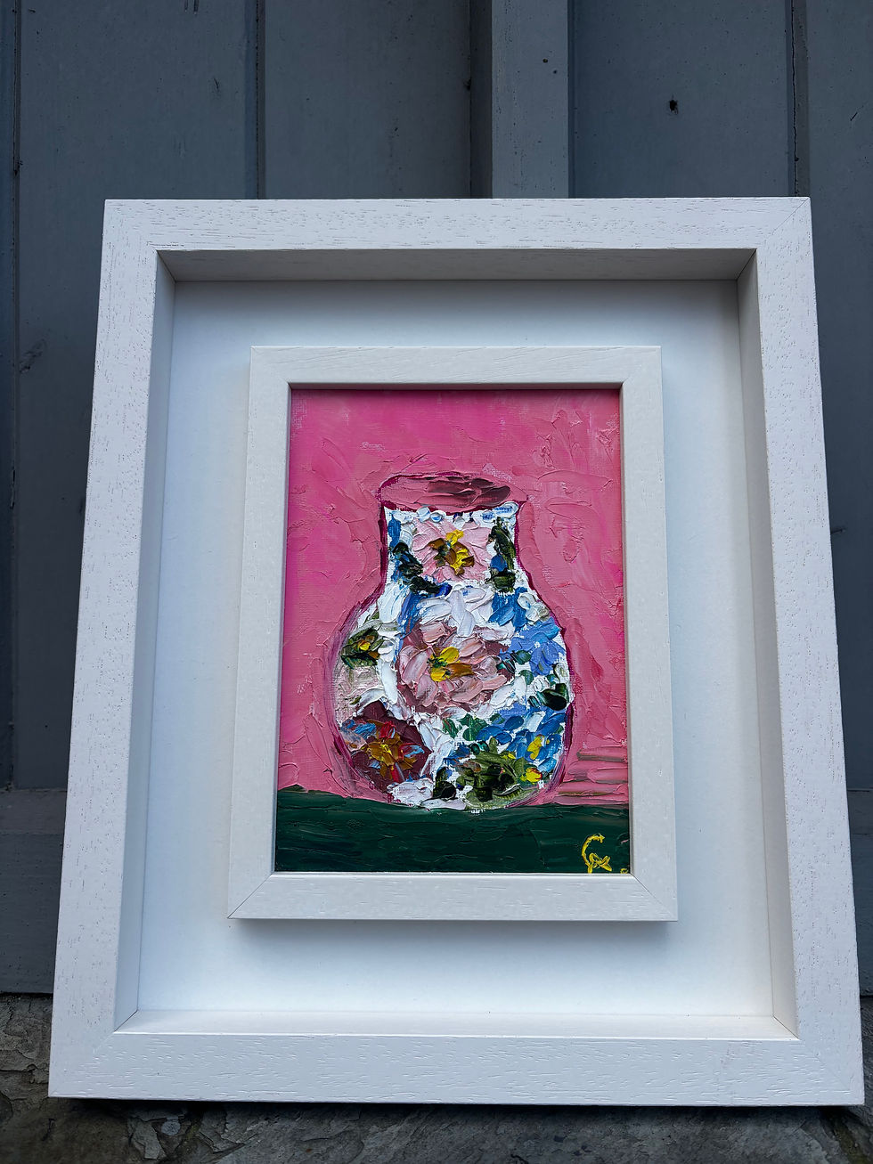 Thumbnail: Learning to Hold Joy (Oil - Framed) 