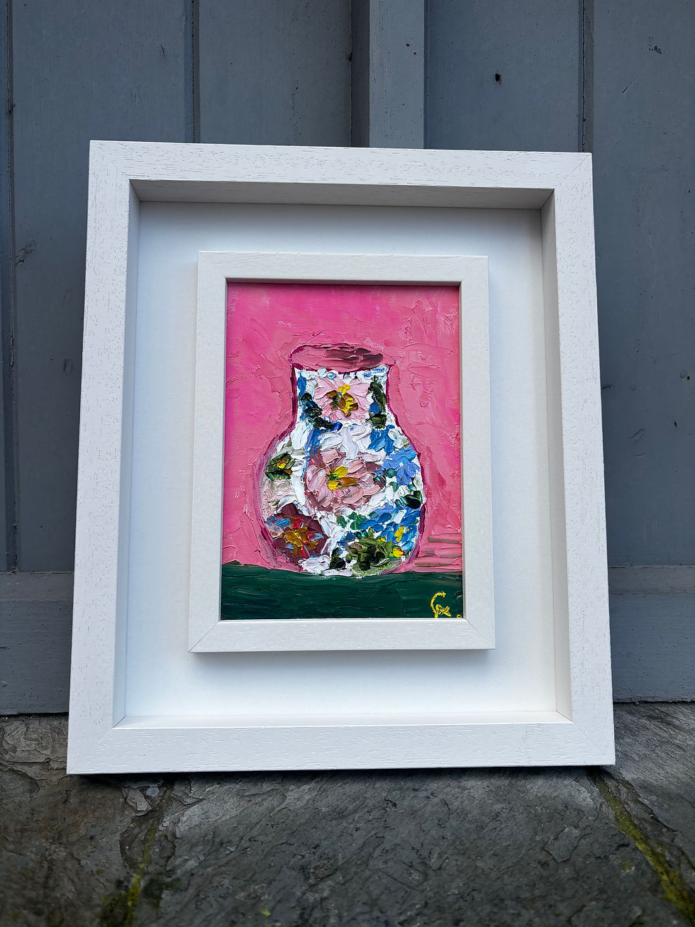 Thumbnail: Learning to Hold Joy (Oil - Framed) 