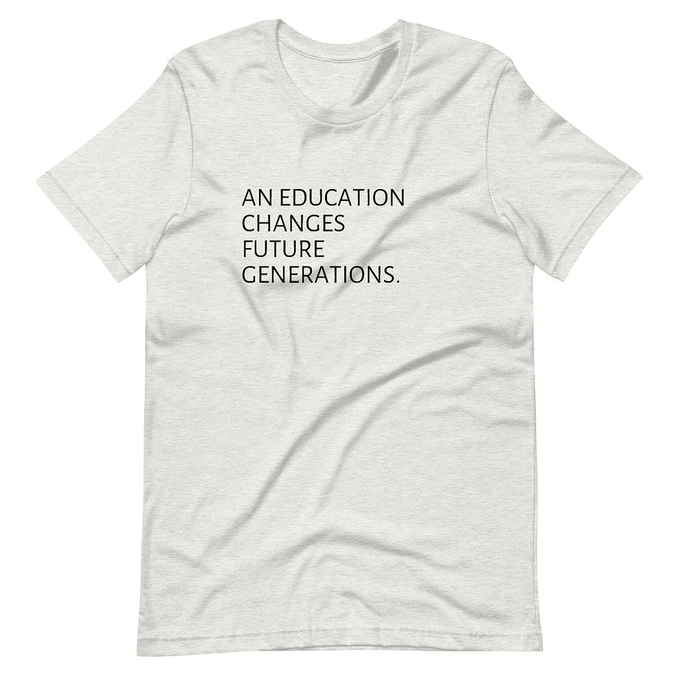 Thumbnail: Education Changes Generations (Black) Unisex T-Shirt