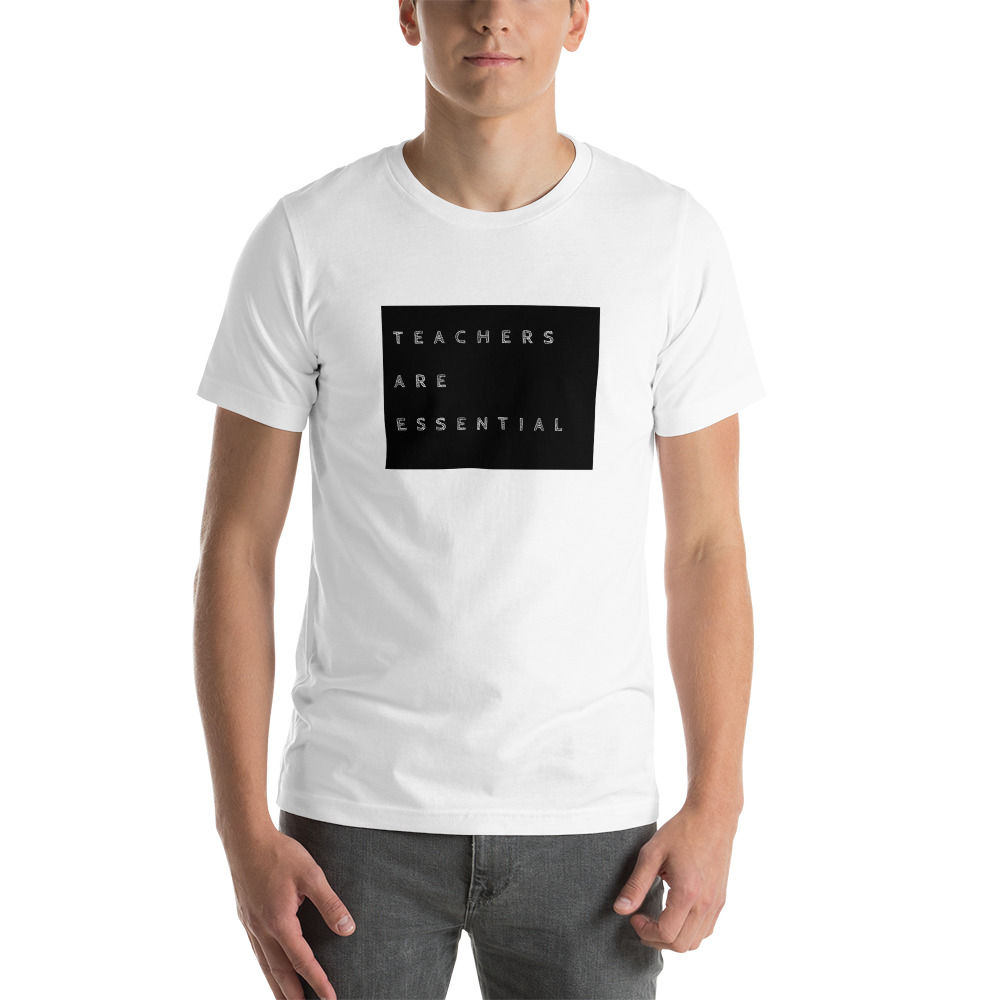Teachers are Essential (Black) Unisex T-Shirt