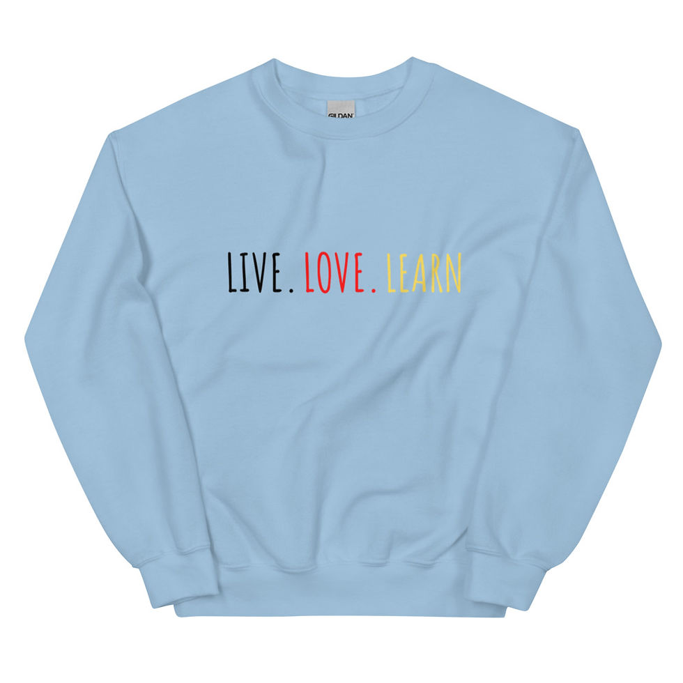 Thumbnail: Live Love Learn (Black) Unisex Sweatshirt