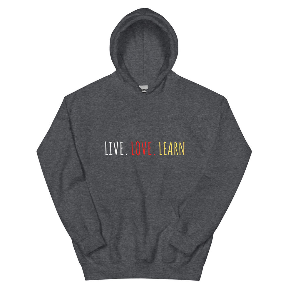 Thumbnail: Live Love Learn Unisex Hoodie