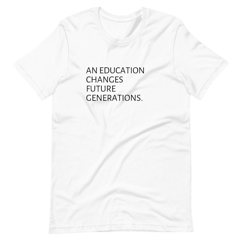 Thumbnail: Education Changes Generations (Black) Unisex T-Shirt