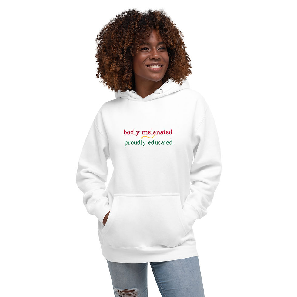 Thumbnail: Melanated & Educated Unisex Hoodie