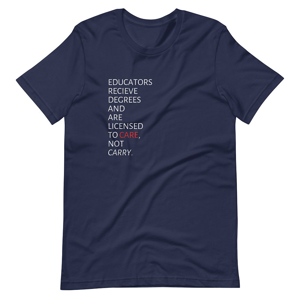 Thumbnail: Licensed to Care (White) Unisex T-Shirt