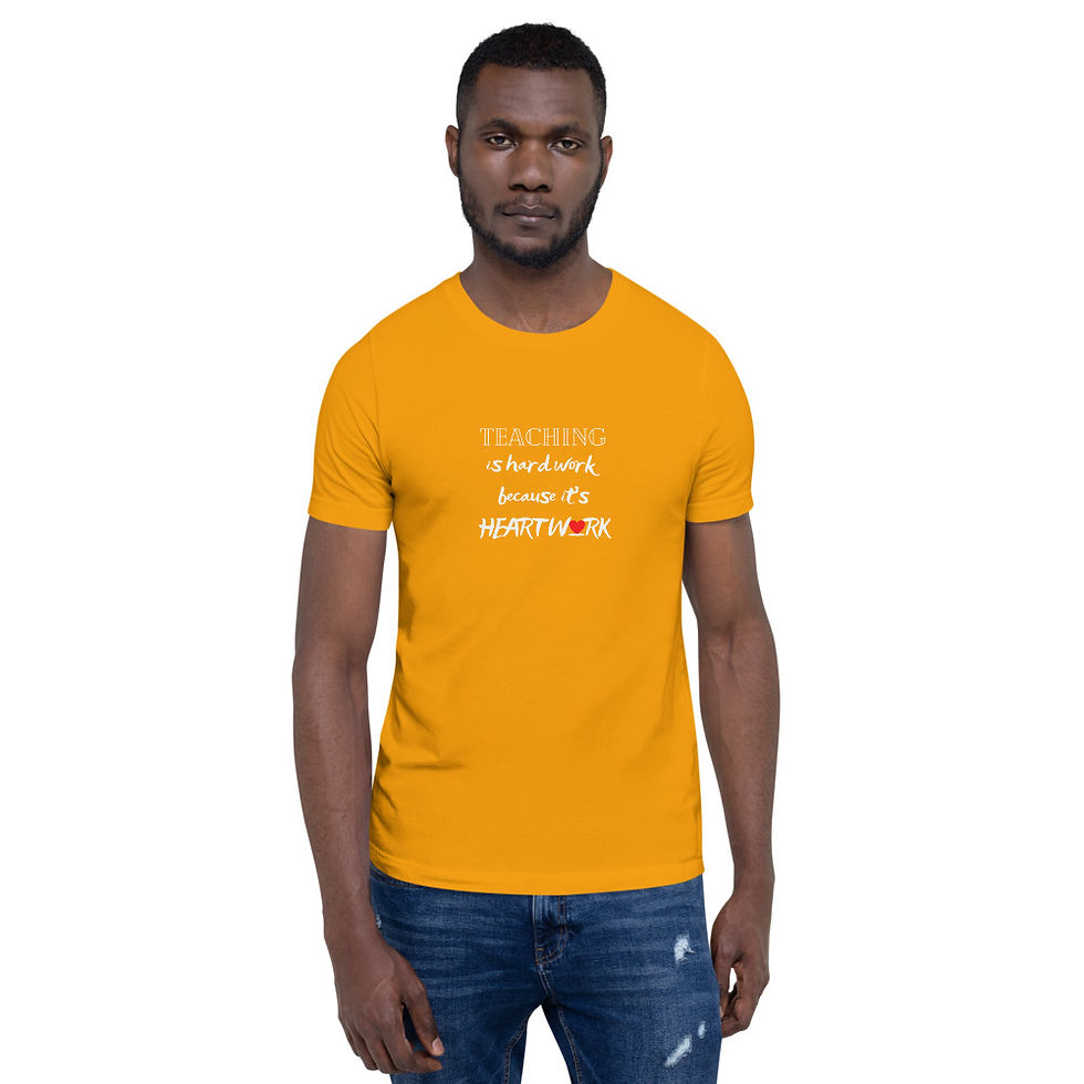 Thumbnail: Teaching is Heartwork (white) Unisex T-Shirt