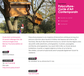 A vos agendas !! Installation in-situ pour "Polyculture 2018"
