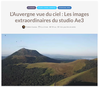 Mise à l'honneur sur le webzine  "Le Courrier des Entreprises"