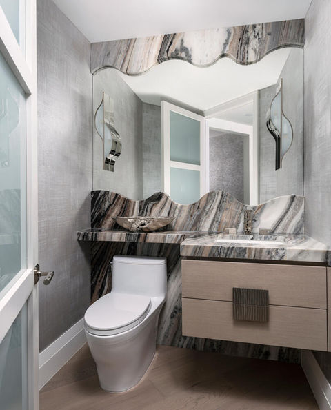 Powder room design – Modern Luxury Interior Naples