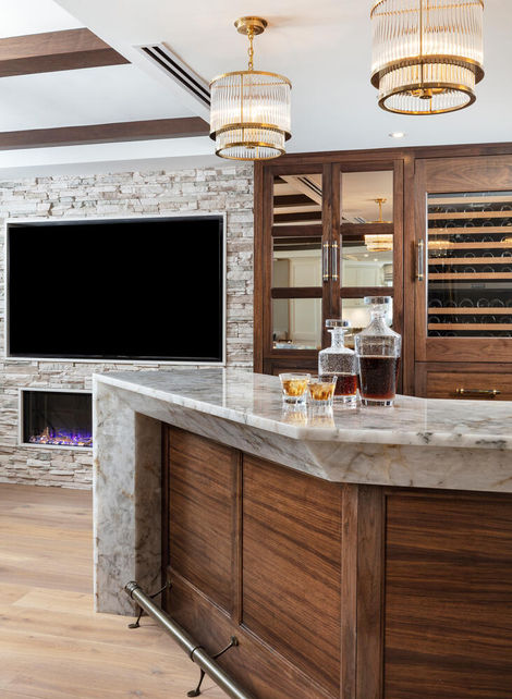 a bar Modern Meets Traditional Design, luxurious finishes, Bay Colony, Naples FL