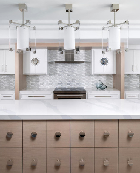 a kitchen Serene Contemporary Flair natural textures, The Dunes  Naples FL,