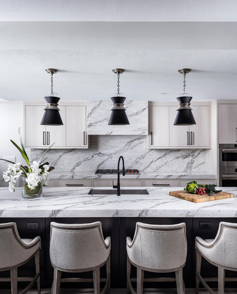 a kitchen Relaxed California Modern Vibe casual elegance, Kalea Bay, Naples FL