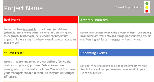 4-Box: Simple way to report your projects