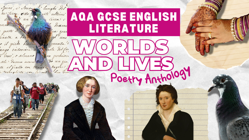 Course thumbnail, showing George Eliot, Percy Bysshe Shelley, a Tui bird, and a henna'd hand.