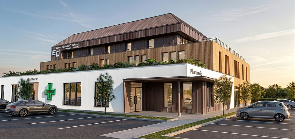 Construction d'un immeuble de bureaux et commerces