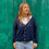 Thumbnail: navy mohair cardi  